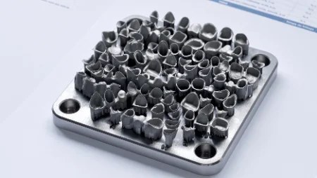 Plateau de pièces en microfusion laser métal